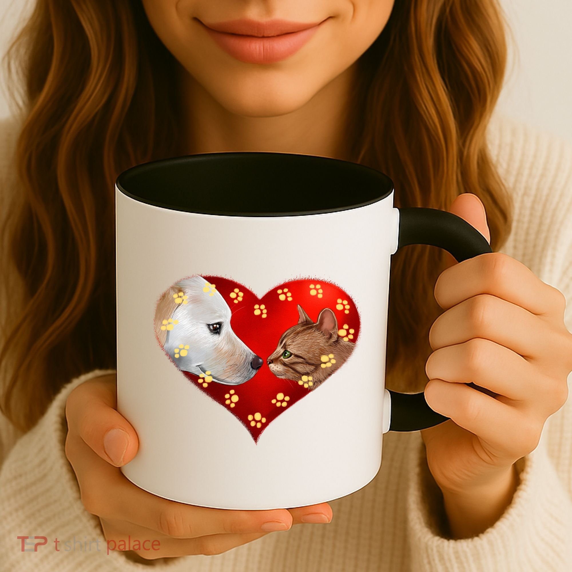Love Cats and Dogs Coffee Mug