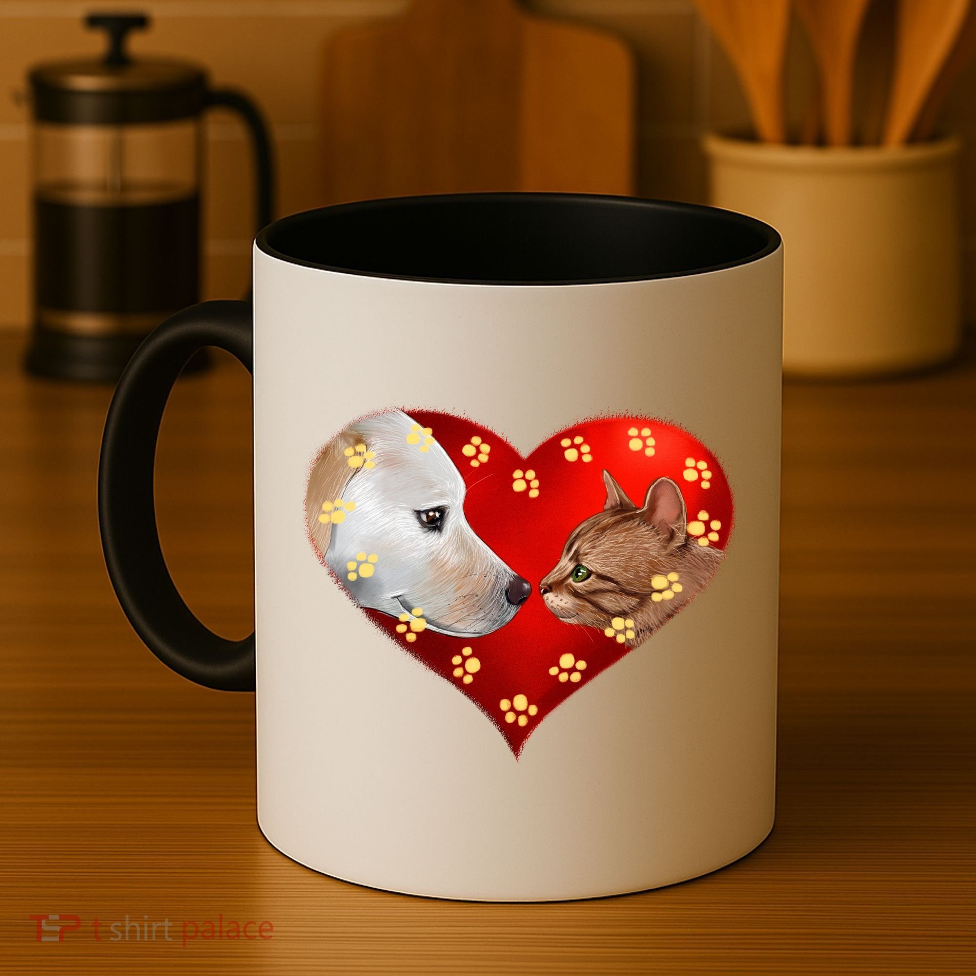 Love Cats and Dogs Coffee Mug