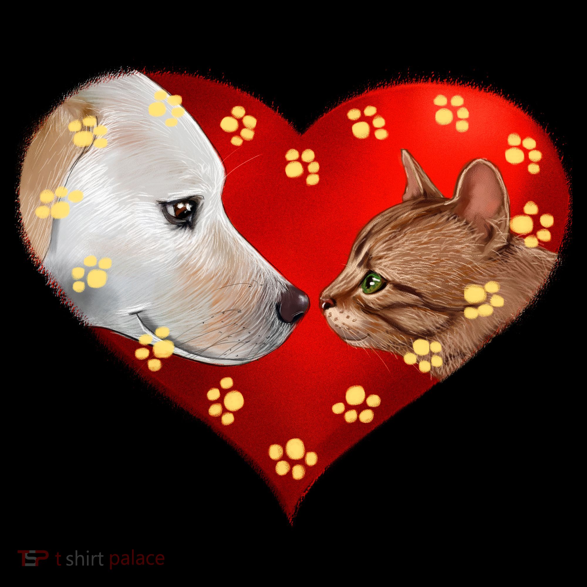 Love Cats and Dogs Coffee Mug