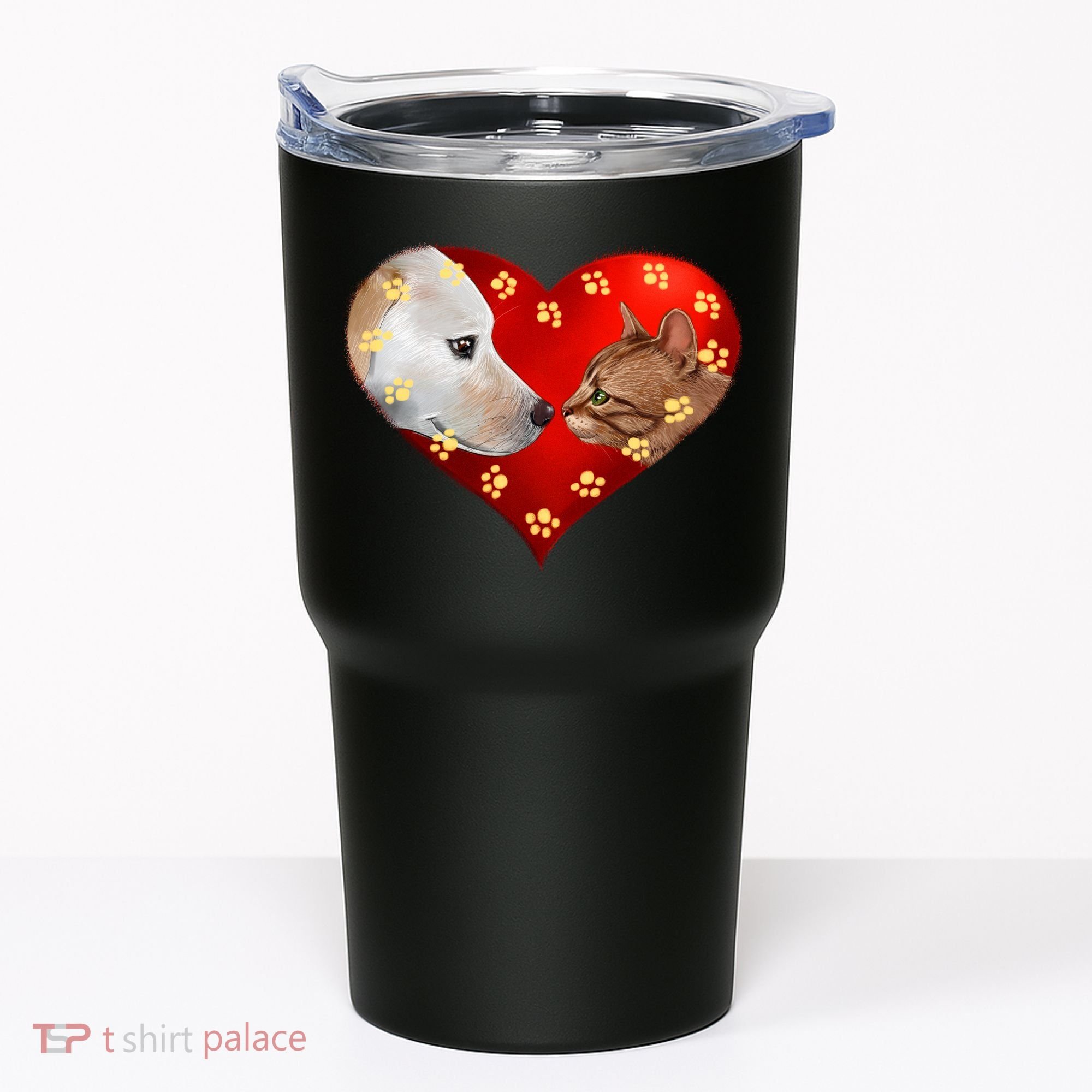 Love Cats and Dogs Tumbler
