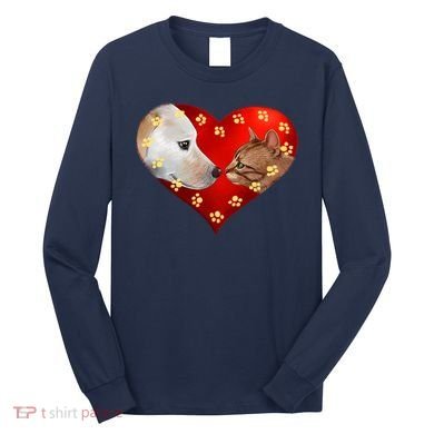Love Cats and Dogs Long Sleeve Shirt