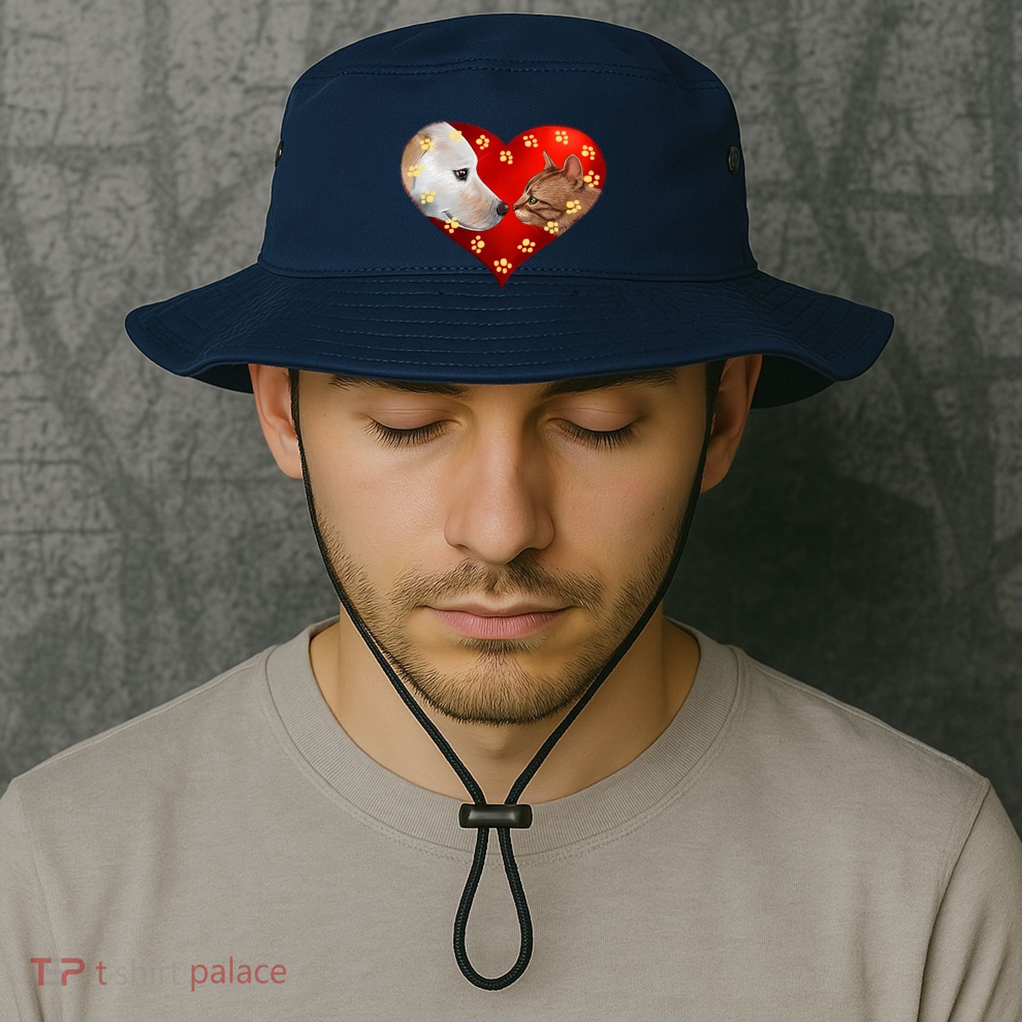 Love Cats and Dogs Bucket Hat