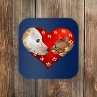 Love Cats and Dogs Coaster thumb 0