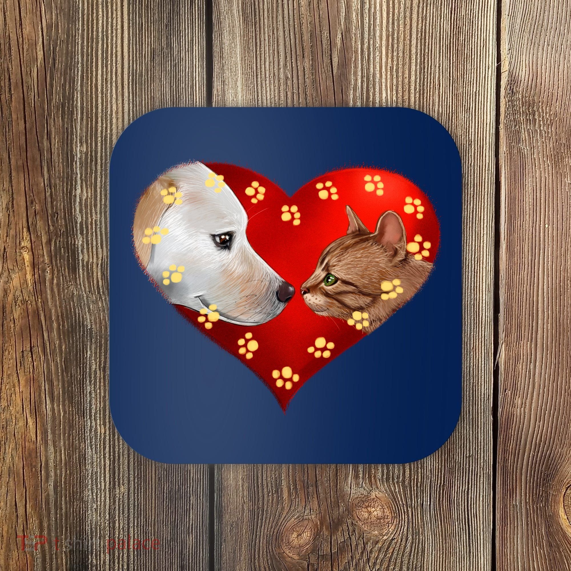 Love Cats and Dogs Coaster