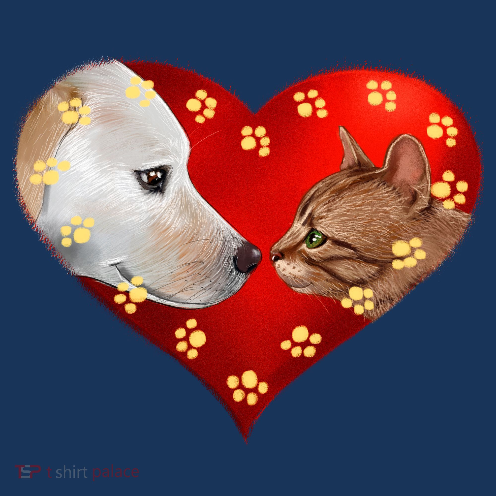 Love Cats and Dogs Mousepad