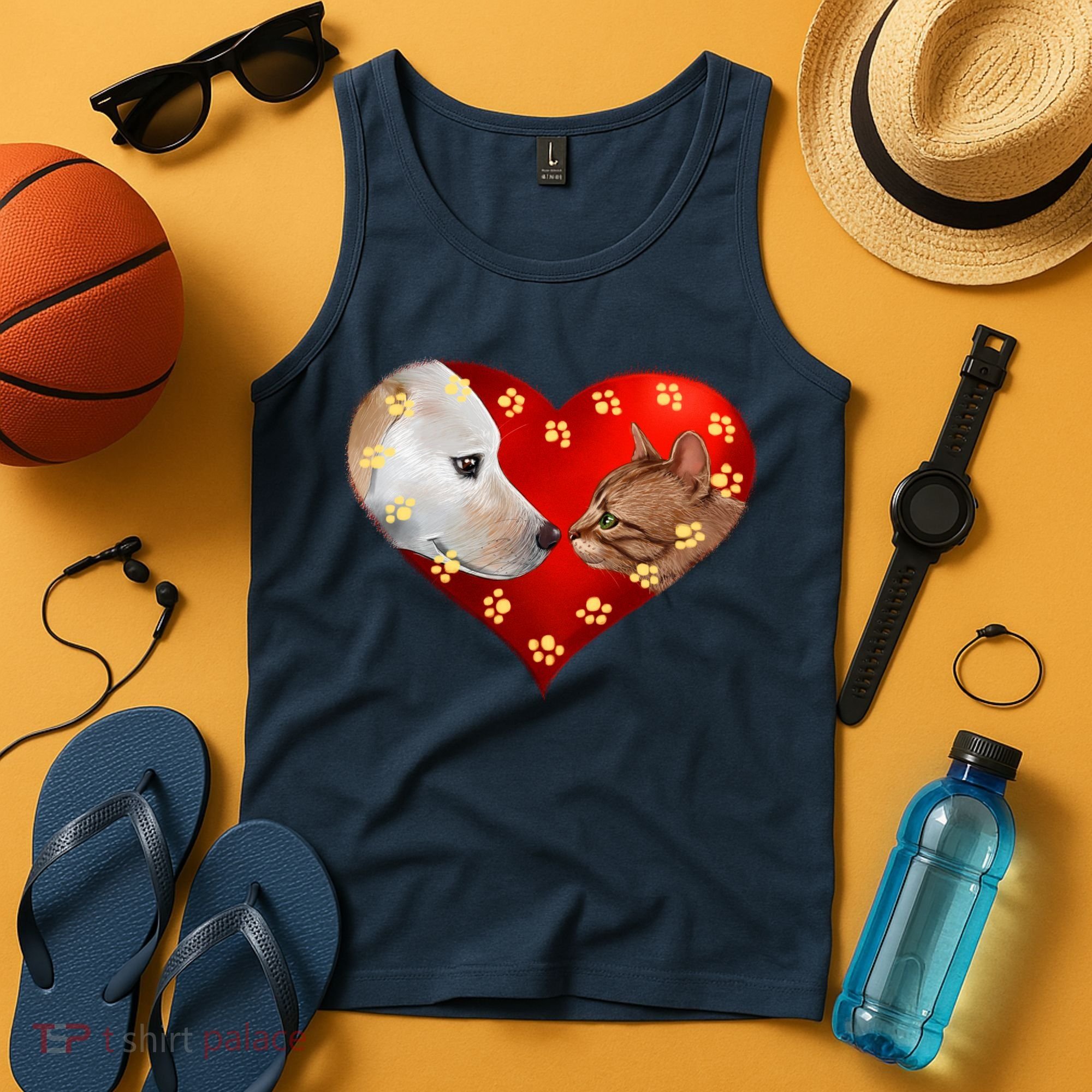 Love Cats and Dogs Tank Top