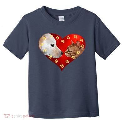 Love Cats and Dogs Toddler T-Shirt