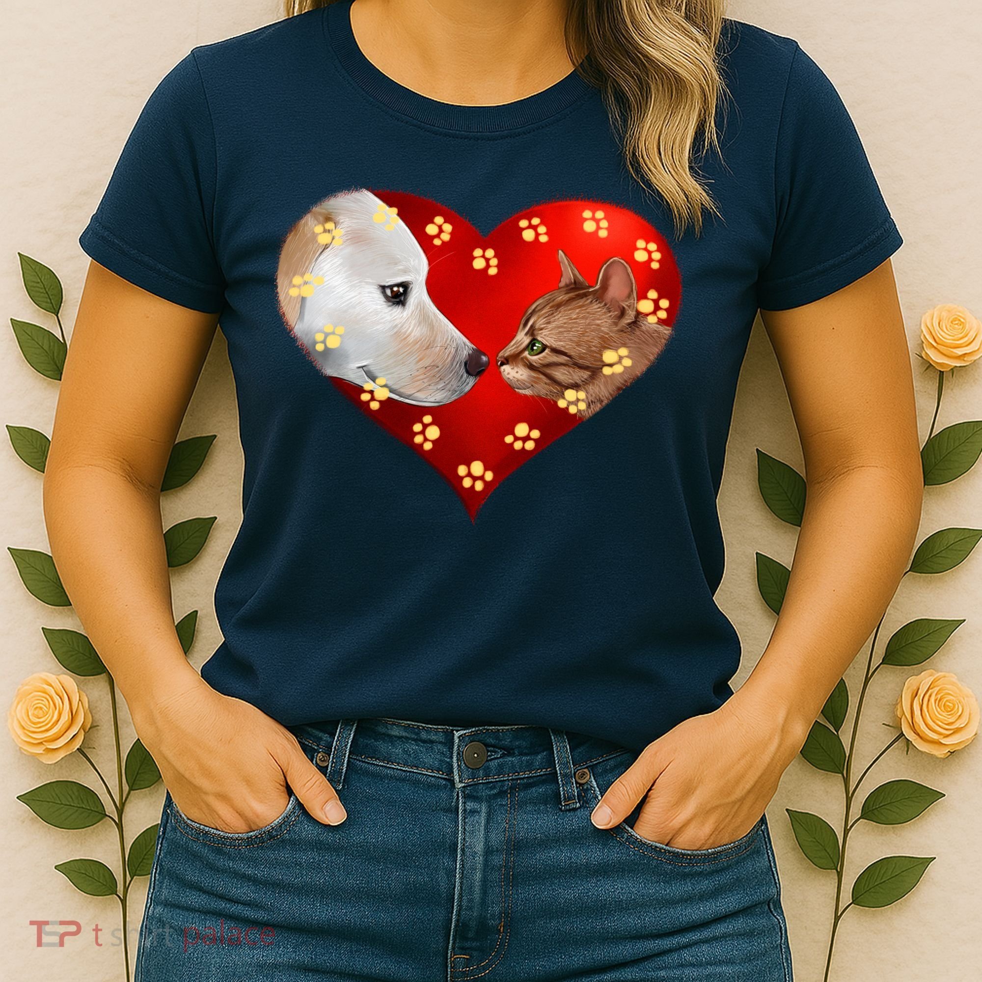 Love Cats and Dogs Women's T-Shirt