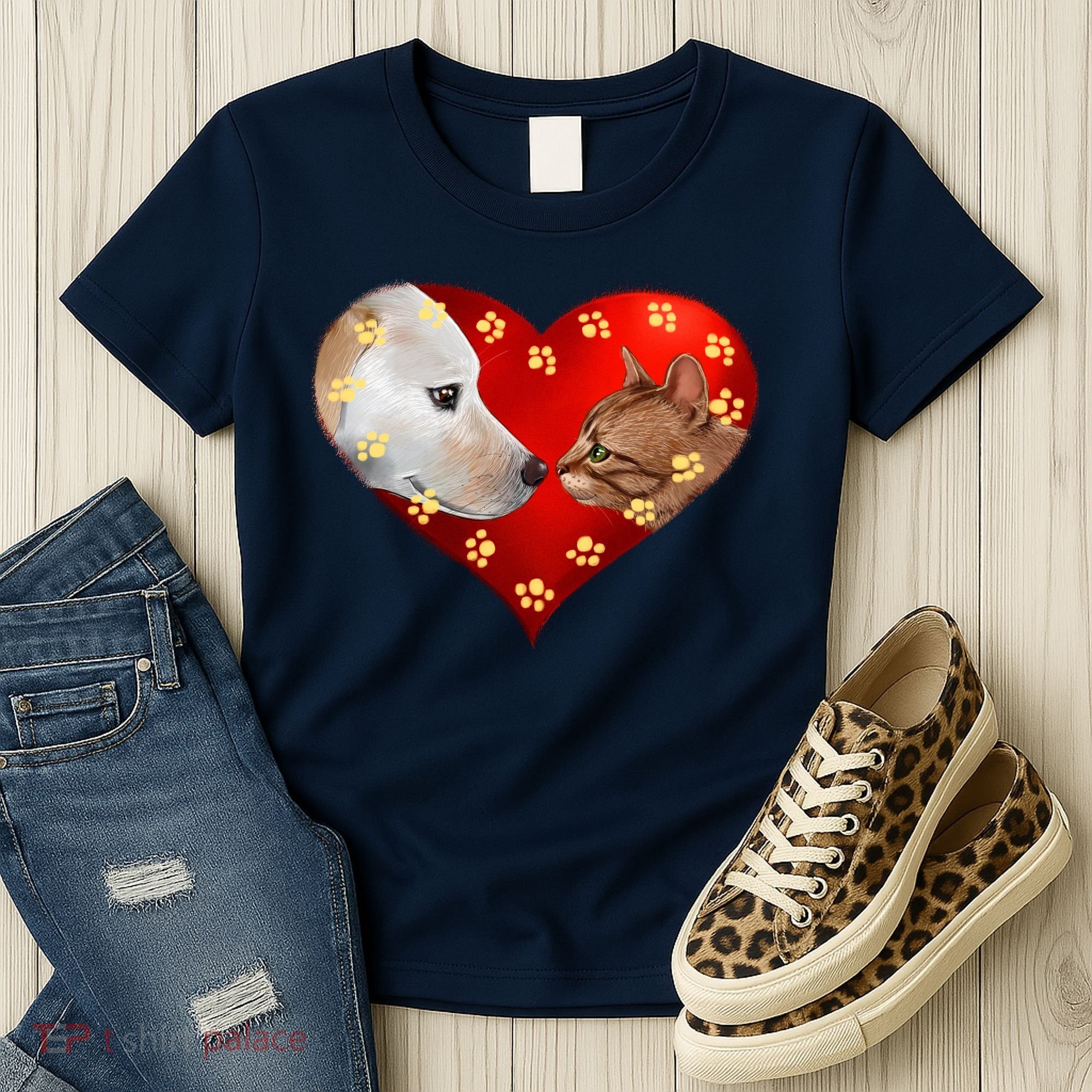 Love Cats and Dogs Women's T-Shirt