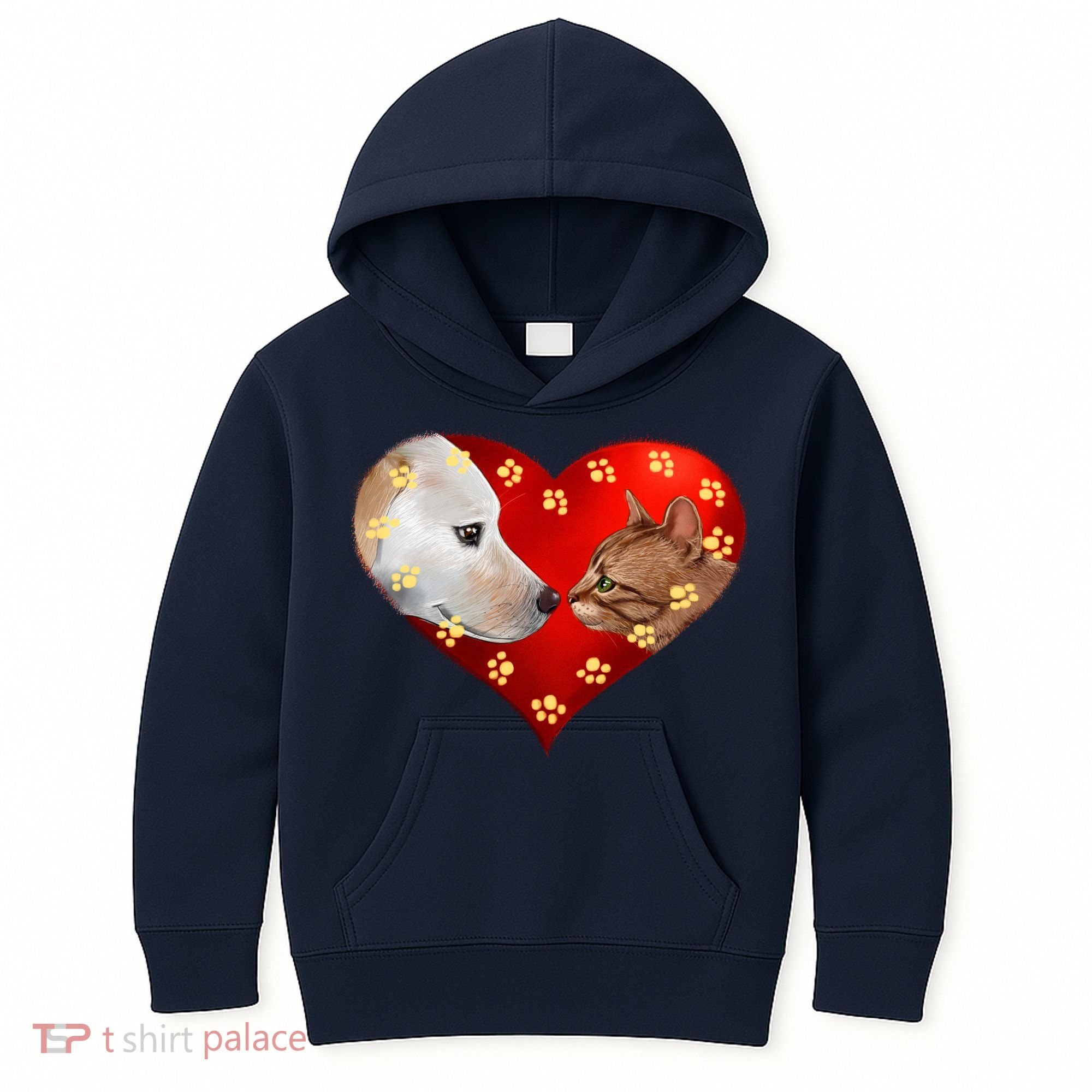 Love Cats and Dogs Kids Hoodie