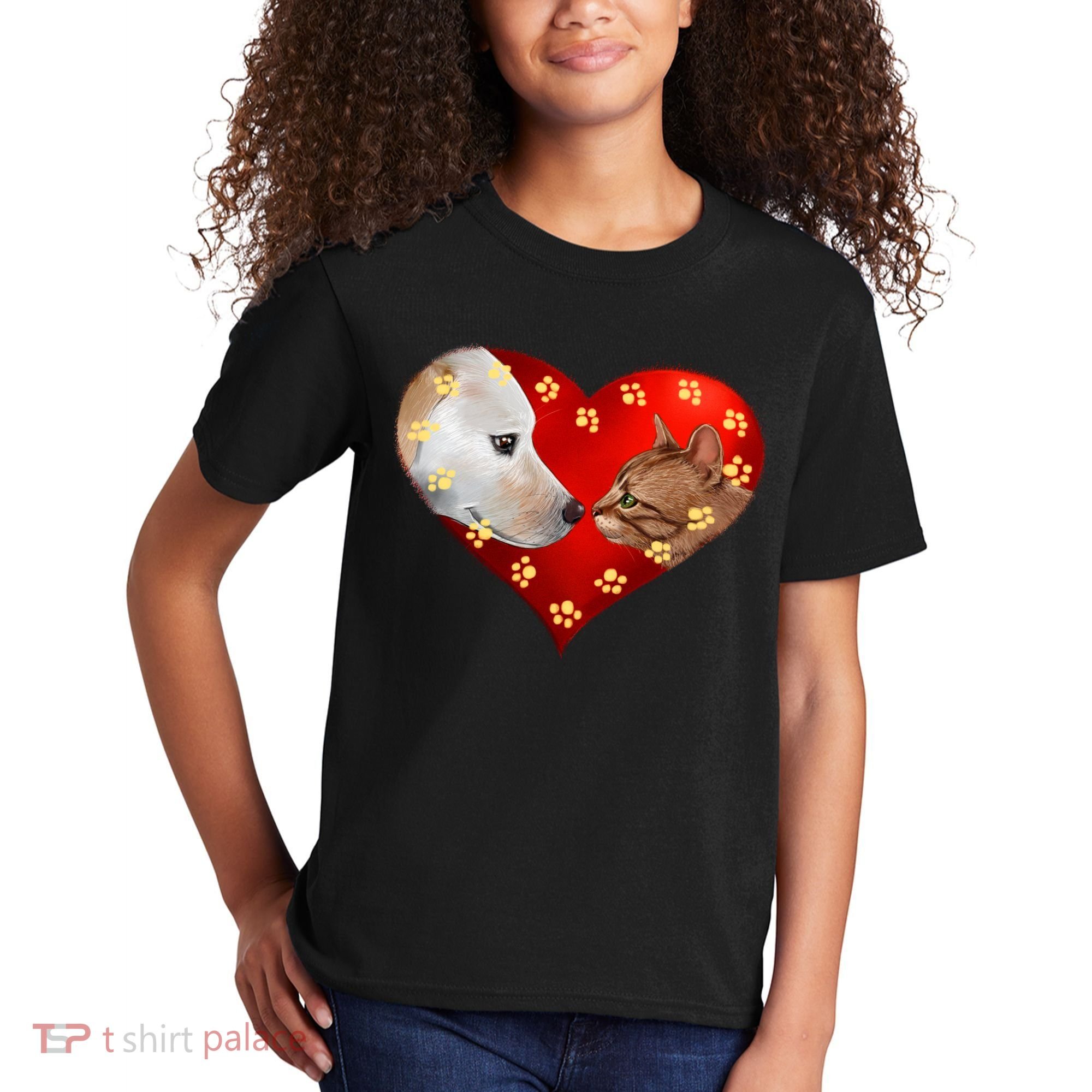 Love Cats and Dogs Kids T-Shirt
