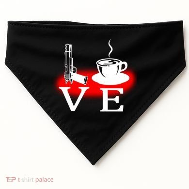 Love Coffee And Guns USA-Made Doggie Bandana