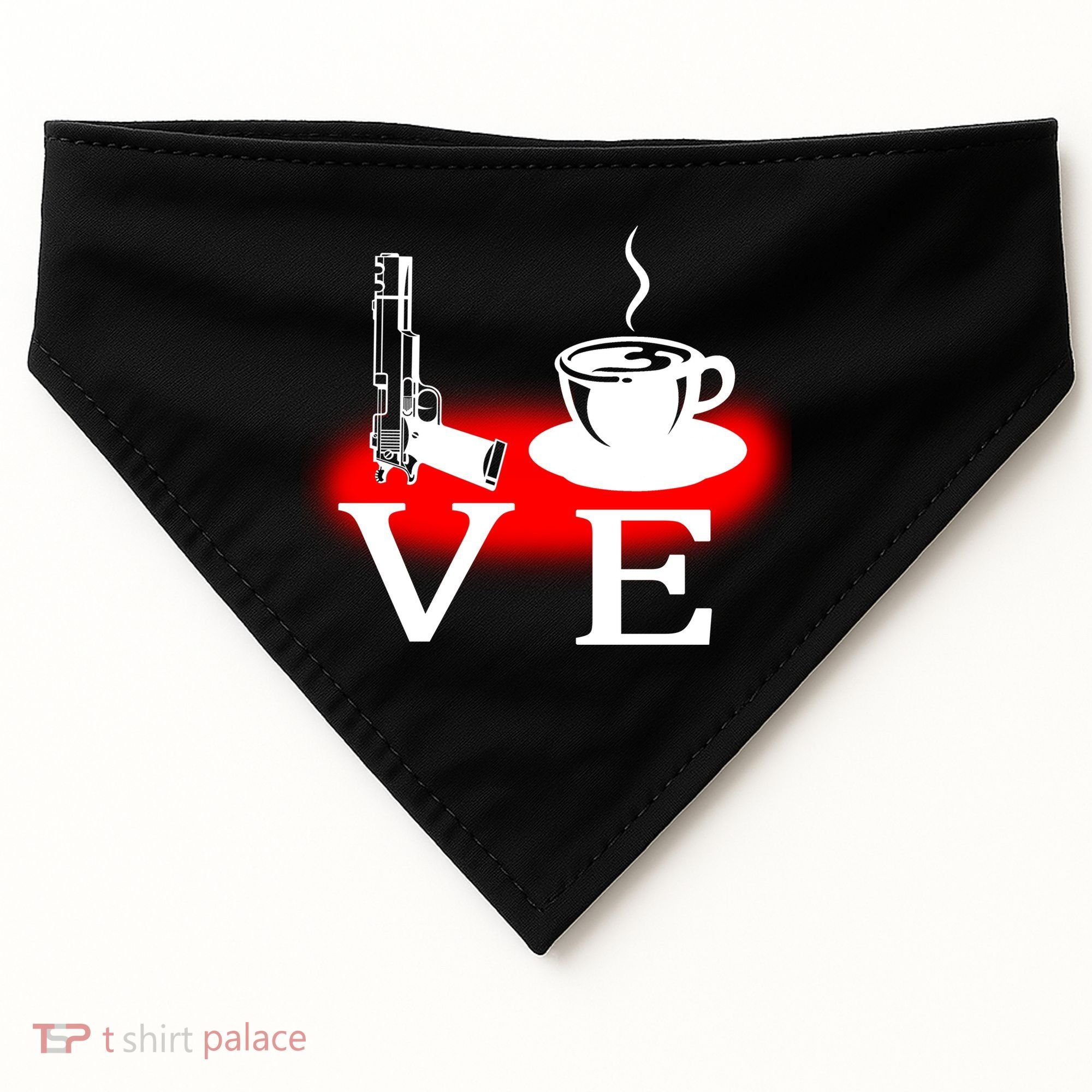Love Coffee And Guns USA-Made Doggie Bandana