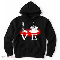 Love Coffee And Guns Hoodie thumb 0