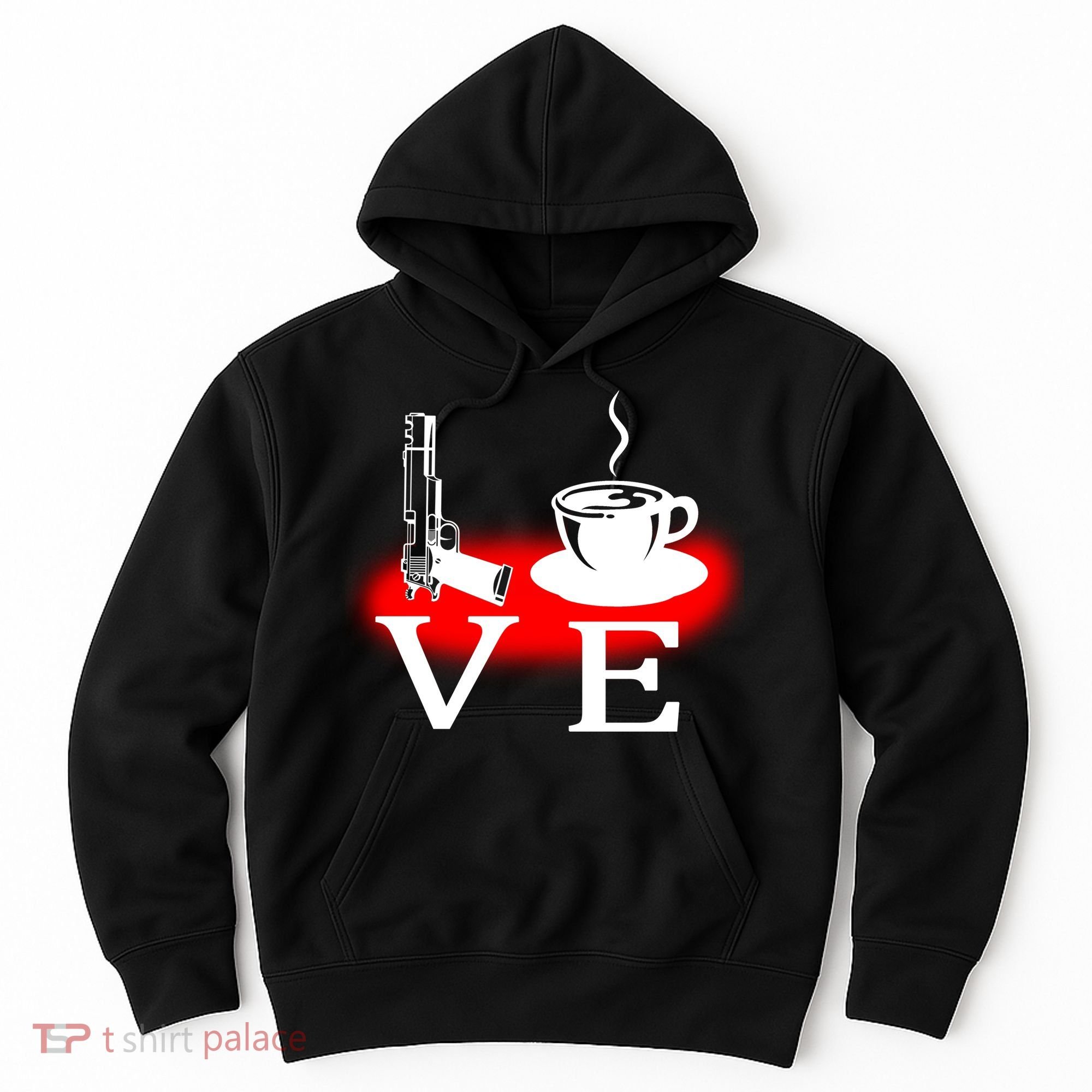 Love Coffee And Guns Hoodie