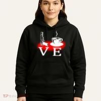 Love Coffee And Guns Hoodie thumb 5