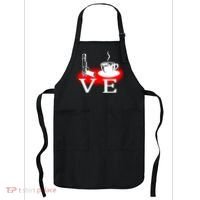 Love Coffee And Guns Apron thumb 0