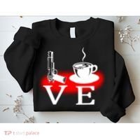 Love Coffee And Guns Sweatshirt thumb 2