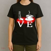 Love Coffee And Guns T-Shirt thumb 4