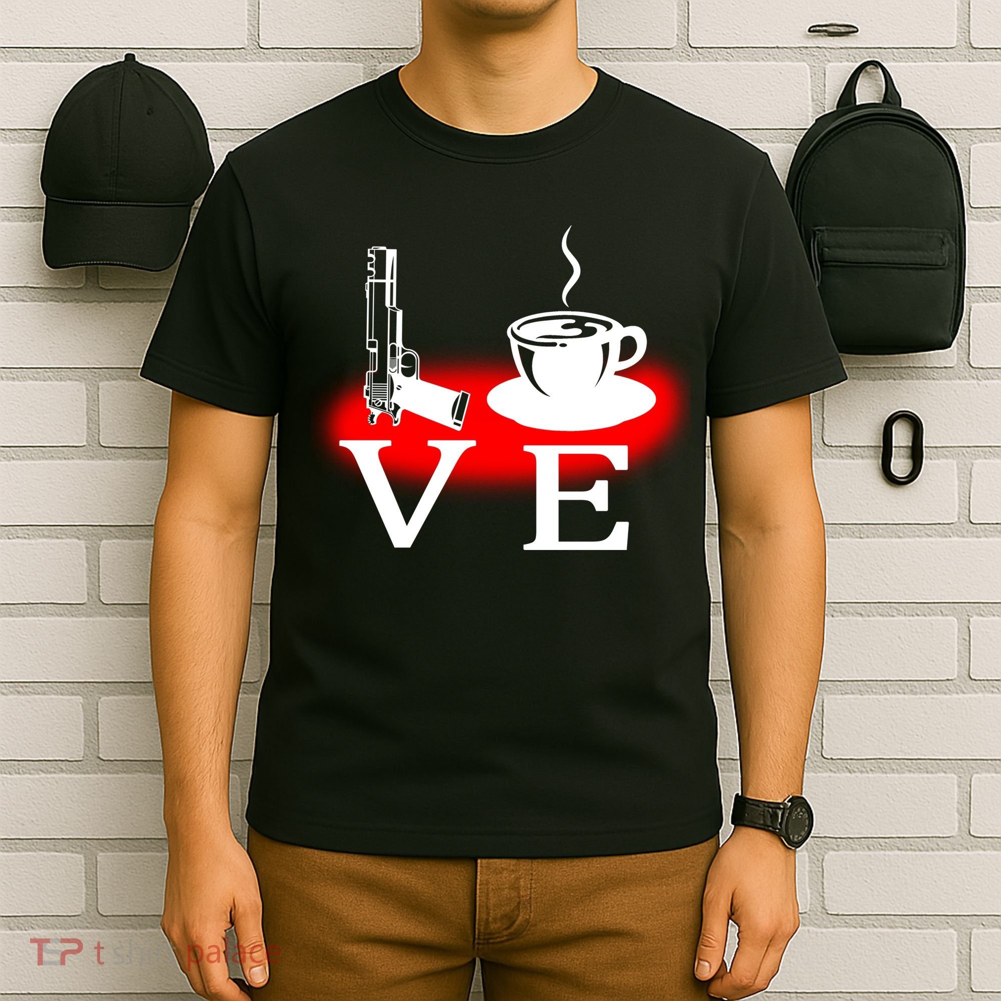 Love Coffee And Guns T-Shirt