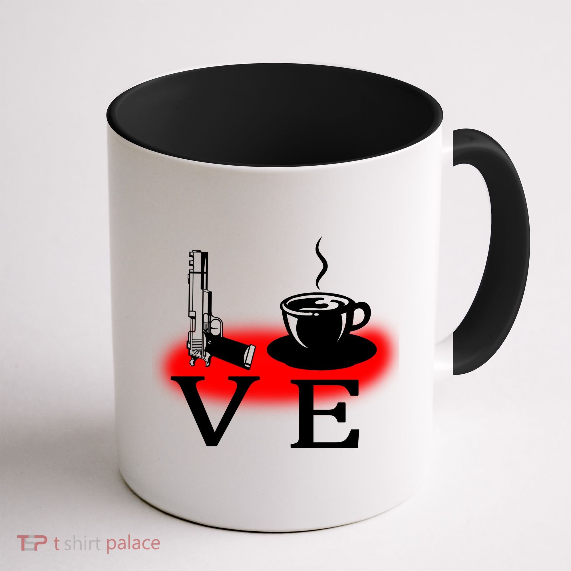 Love Coffee And Guns Coffee Mug