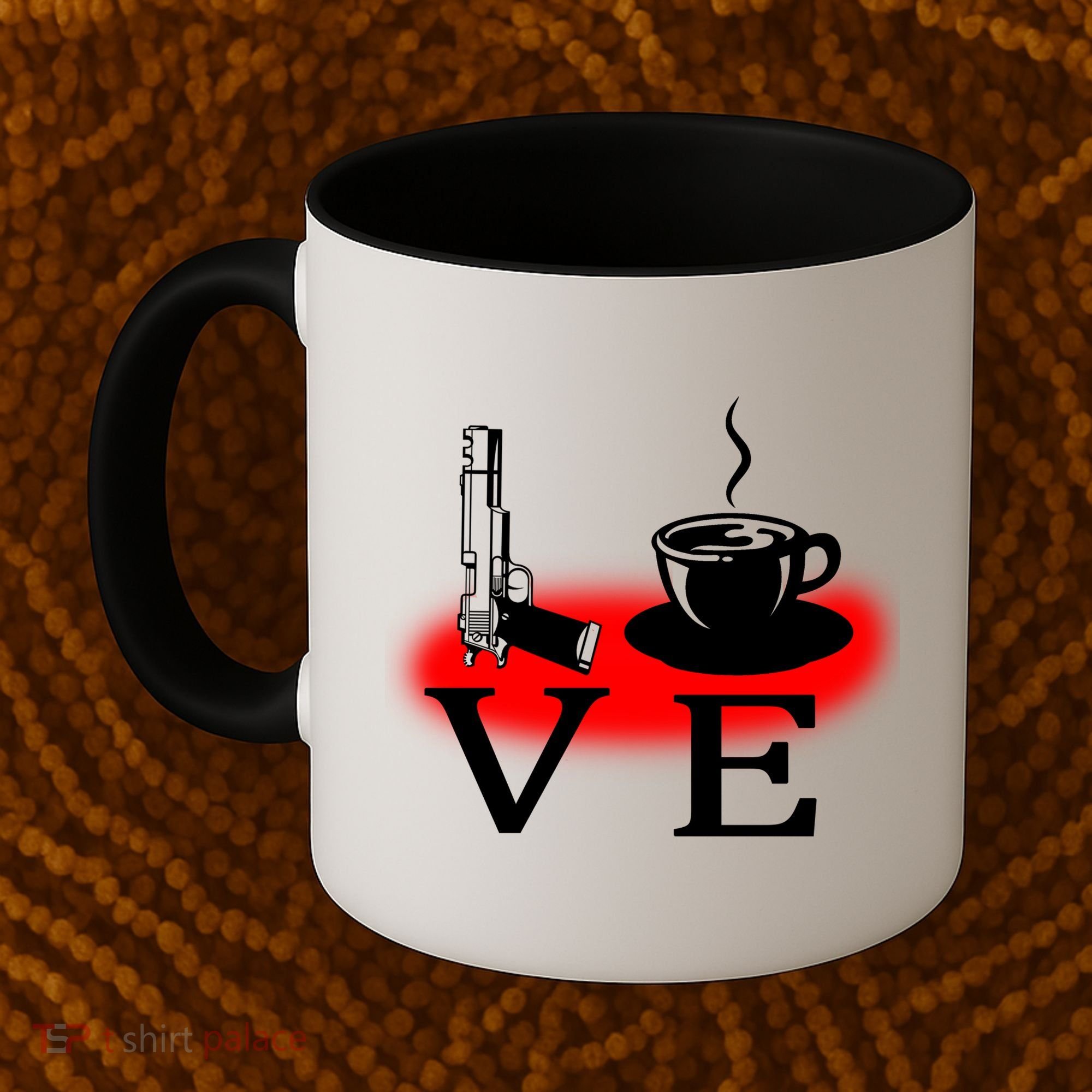 Love Coffee And Guns Coffee Mug
