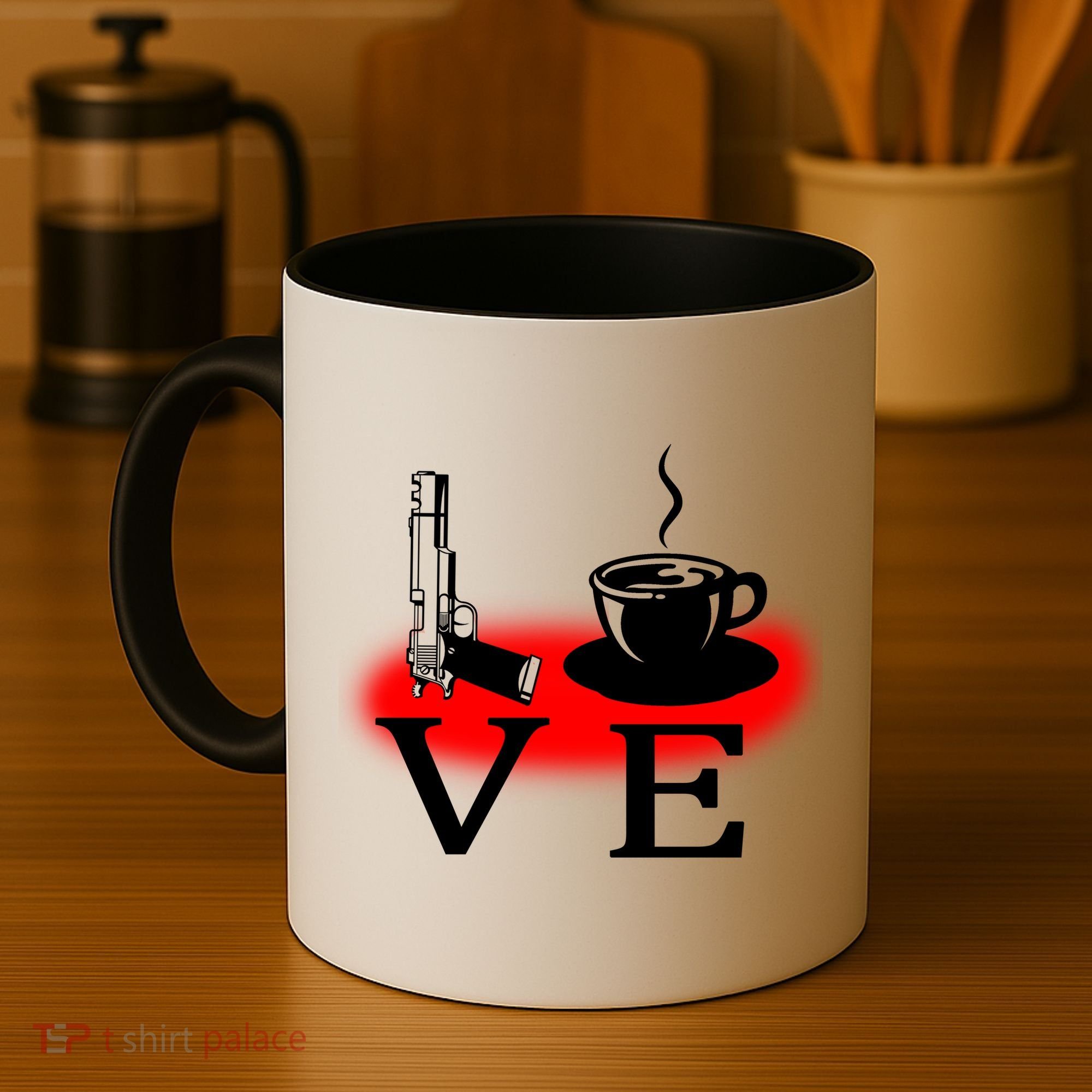 Love Coffee And Guns Coffee Mug