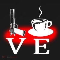 Love Coffee And Guns Pajama Set thumb 2