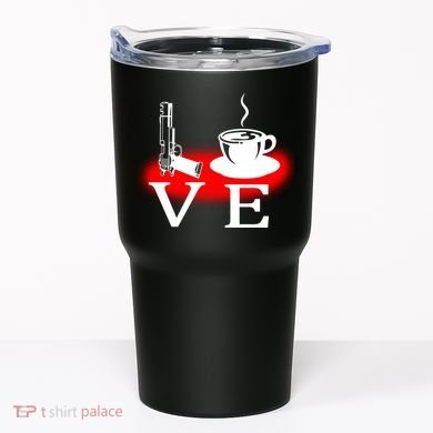 Love Coffee And Guns Tumbler