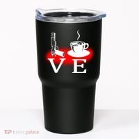 Love Coffee And Guns Tumbler thumb 0