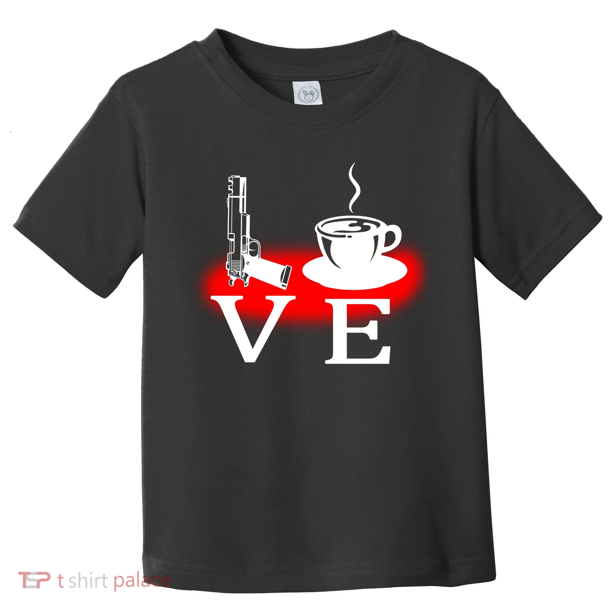 Love Coffee And Guns Toddler T-Shirt