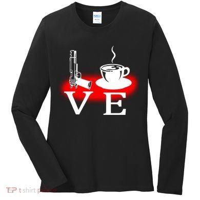 Love Coffee And Guns Women's Long Sleeve Shirt