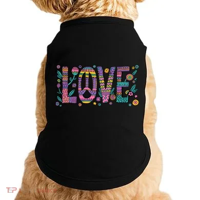 Love Crazy Wild Pattern Doggie Tank