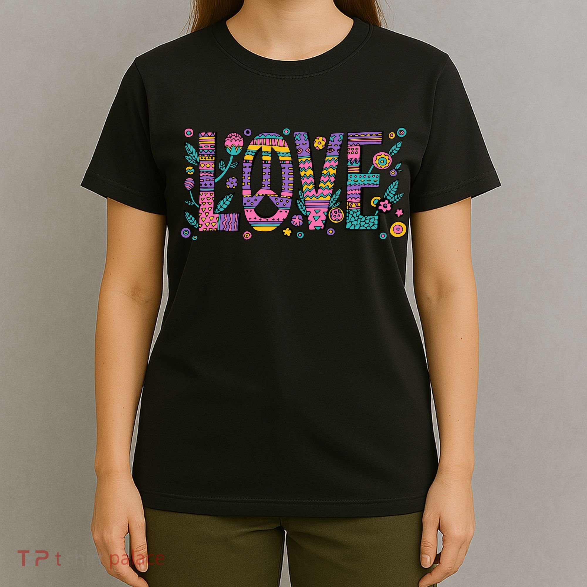Love Crazy Wild Pattern T-Shirt