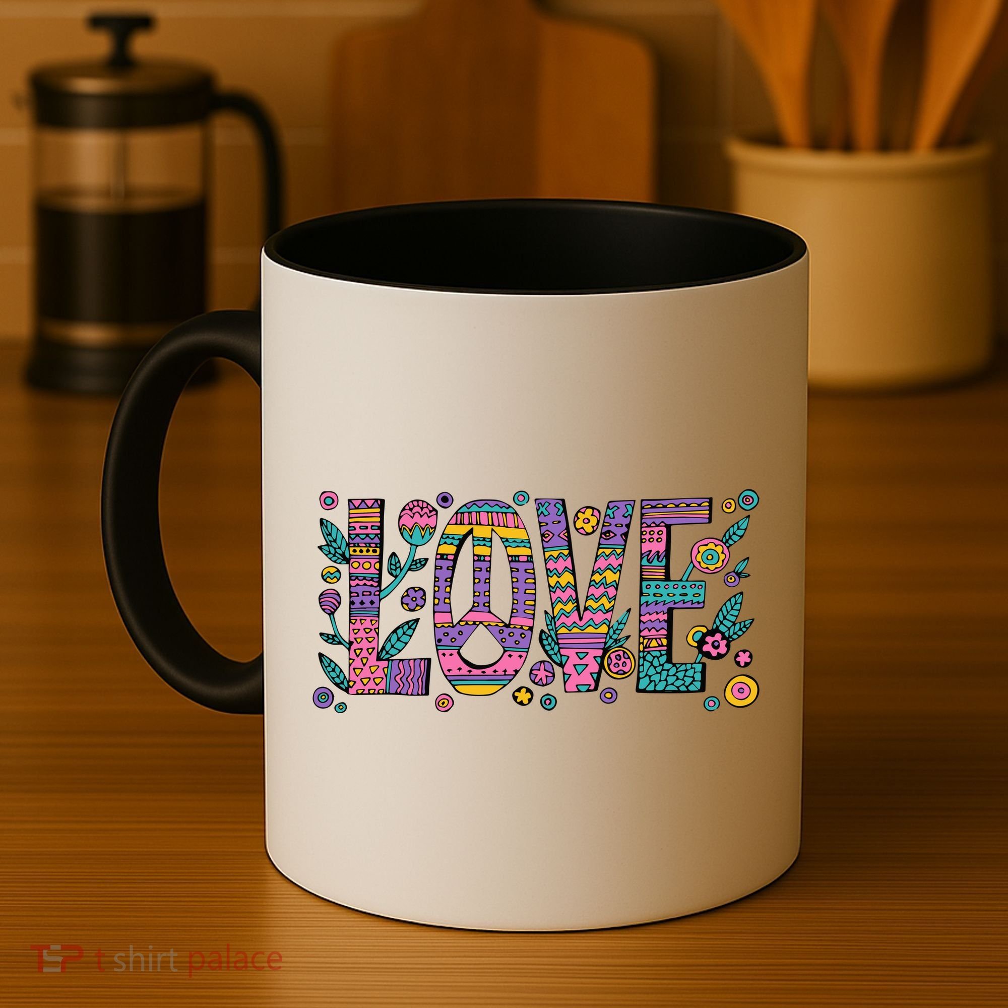 Love Crazy Wild Pattern Coffee Mug