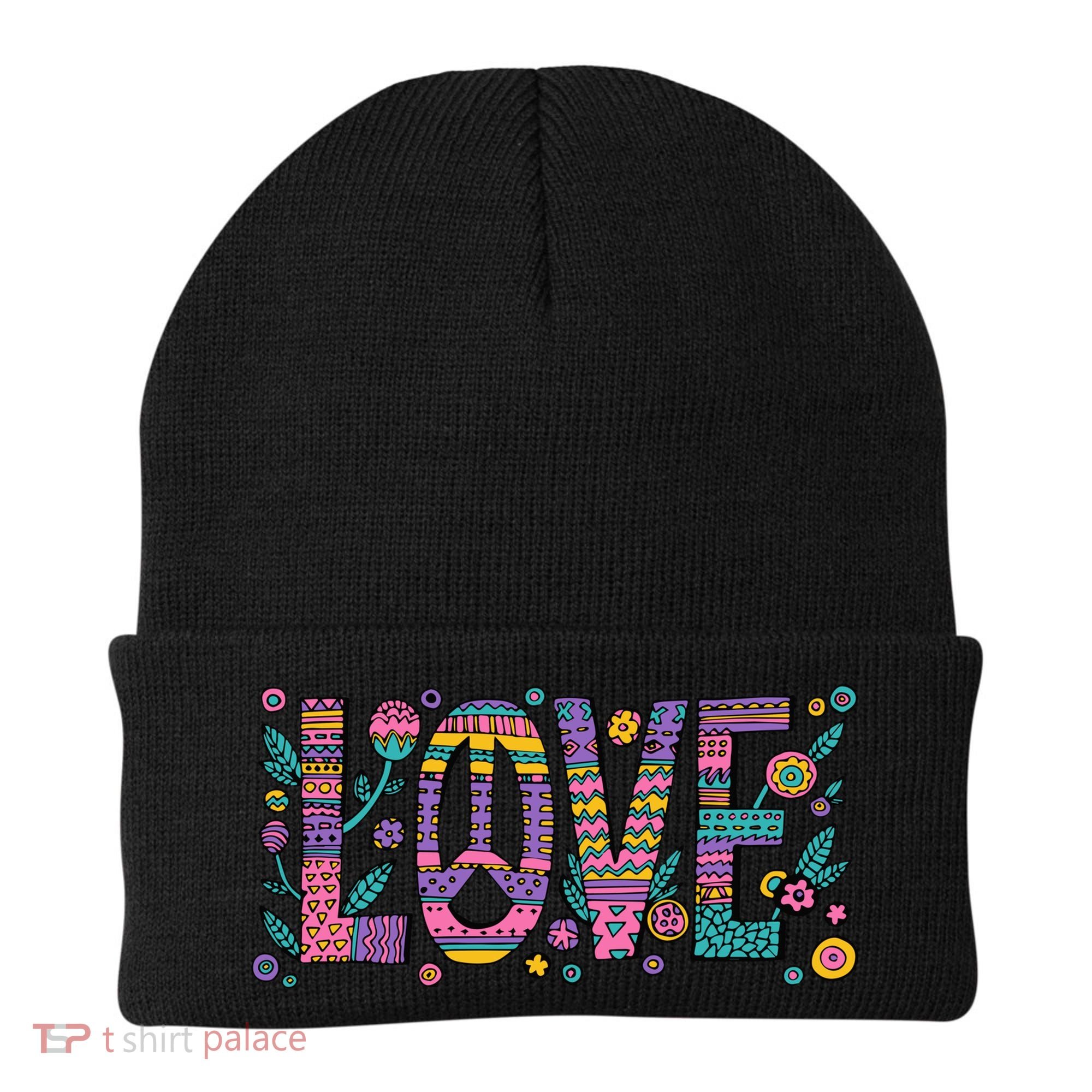 Love Crazy Wild Pattern Beanie