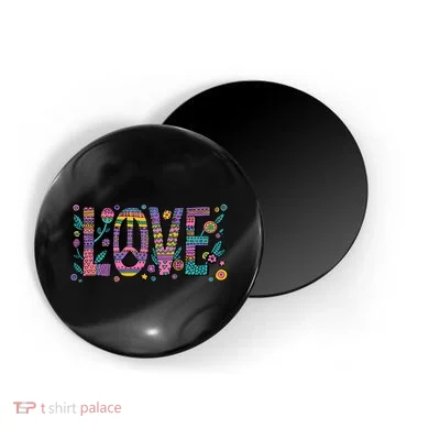 Love Crazy Wild Pattern Magnet