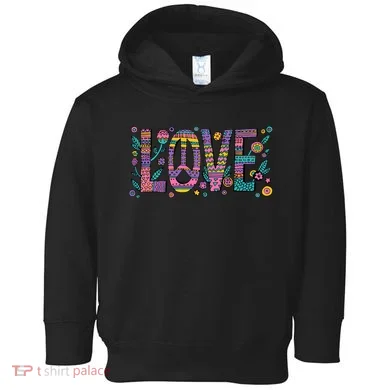 Love Crazy Wild Pattern Toddler Hoodie