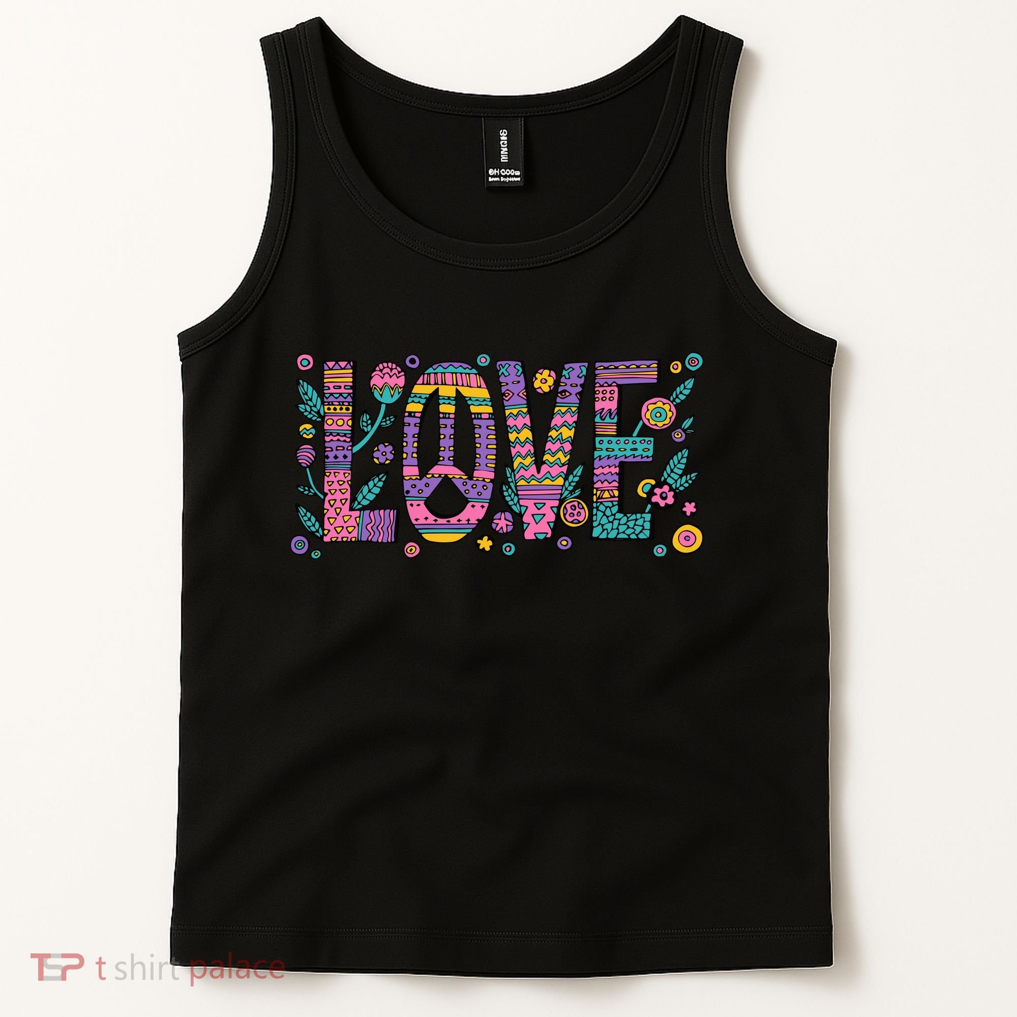 Love Crazy Wild Pattern Tank Top