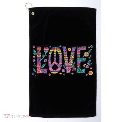 Love Crazy Wild Pattern Golf Towel