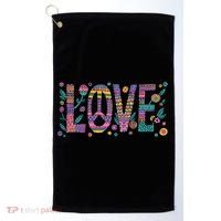 Love Crazy Wild Pattern Golf Towel thumb 0