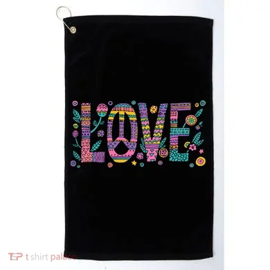 Love Crazy Wild Pattern Golf Towel