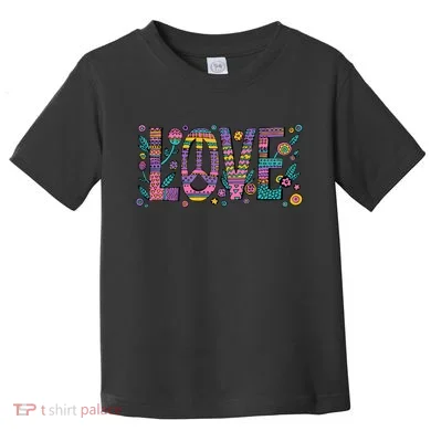 Love Crazy Wild Pattern Toddler T-Shirt