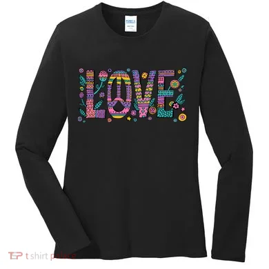 Love Crazy Wild Pattern Women's Long Sleeve Shirt