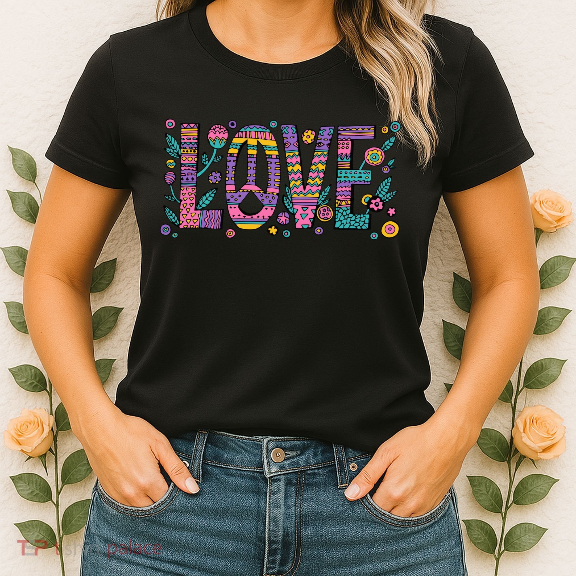 Love Crazy Wild Pattern Women's T-Shirt