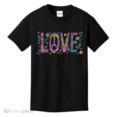 Love Crazy Wild Pattern Kids T-Shirt