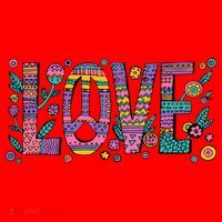Love Crazy Wild Pattern Santa Hat thumb 1