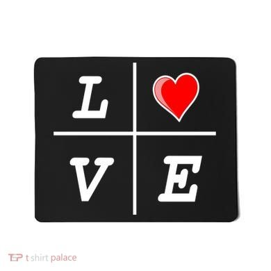 Love Cross Classic  Logo Mousepad