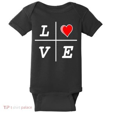 Love Cross Classic  Logo Baby Bodysuit