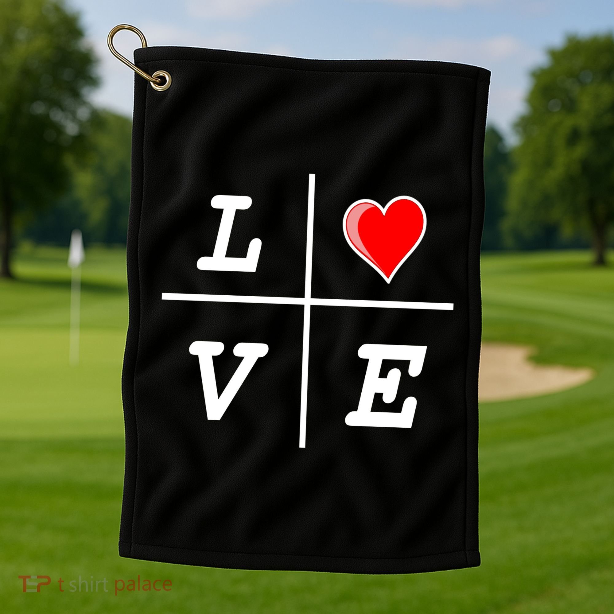 Love Cross Classic  Logo Golf Towel